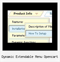 Dynamic Extendable Menu Opencart Dhtml Windows Menu