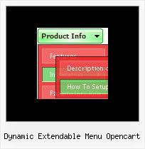 Dynamic Extendable Menu Opencart Javascript Menu Fade