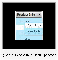 Dynamic Extendable Menu Opencart Javascript F Side Navigation Bar