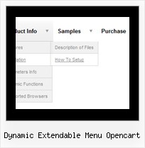 Dynamic Extendable Menu Opencart Javascript Hide Item
