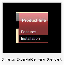 Dynamic Extendable Menu Opencart Web Menu Submenu
