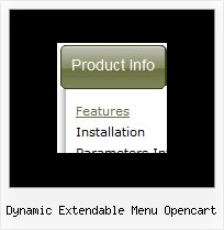 Dynamic Extendable Menu Opencart Javascript Crear Menu Desplegables