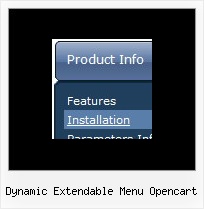 Dynamic Extendable Menu Opencart Xp Menu Jscript