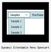 Dynamic Extendable Menu Opencart Web Navigation Design