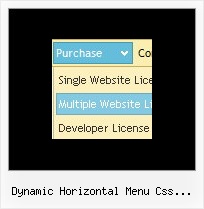 Dynamic Horizontal Menu Css Javascript Java Dynamic Page