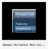 Dynamic Horizontal Menu Css Javascript Submenu Dhtml