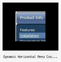 Dynamic Horizontal Menu Css Javascript Frame Dhtml
