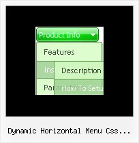 Dynamic Horizontal Menu Css Javascript State Pulldown Javascript