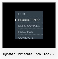Dynamic Horizontal Menu Css Javascript Html Menu Example Cascading
