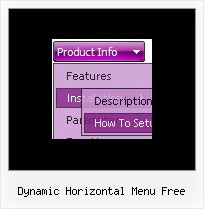 Dynamic Horizontal Menu Free Disable Drag Html Menu
