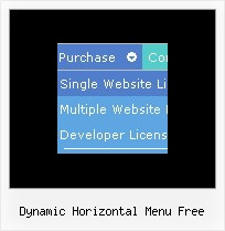 Dynamic Horizontal Menu Free Mouse Over Menu Java Script
