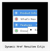 Dynamic Href Menuitem Extjs Javascript Web Menu Pulldown