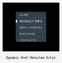 Dynamic Href Menuitem Extjs Javascript Drop Down Clear