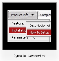 Dynamic Javascript Dhtml Menu Sliding Software