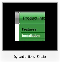 Dynamic Menu Extjs Javascript Movable Windows