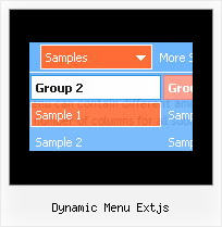 Dynamic Menu Extjs Crear Menus Dhtml