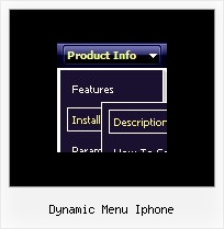 Dynamic Menu Iphone Create Drop Down Menu Tutorial