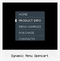 Dynamic Menu Opencart Templates Menus En Java Script