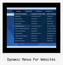 Dynamic Menus For Websites Html Drop Down Clear
