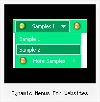 Dynamic Menus For Websites Vertical Drop