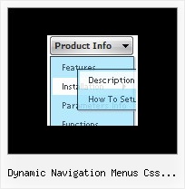 Dynamic Navigation Menus Css Javascript Java Menu Examples