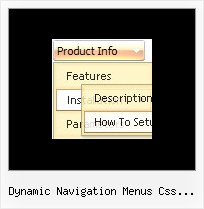 Dynamic Navigation Menus Css Javascript Dhtml Frame
