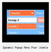 Dynamic Popup Menu Pour Joomla Java Script Fade