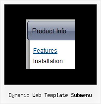Dynamic Web Template Submenu Scrolling Menu Using Javascript