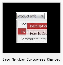 Easy Menubar Comicpress Changes Javascript Horizontal Menu Bar