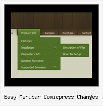 Easy Menubar Comicpress Changes Tutorial Javascript Menu Bar