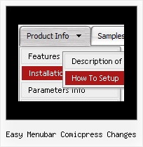Easy Menubar Comicpress Changes Javascript Dynamic Menu Tutorial