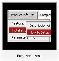 Ebay Html Menu Drop Down Menu Slider