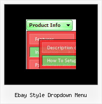 Ebay Style Dropdown Menu Cascading Drop Down