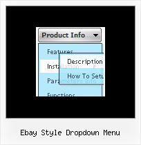 Ebay Style Dropdown Menu Tree Menu Samples