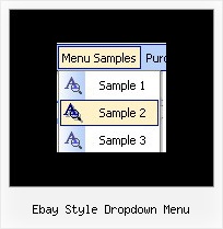 Ebay Style Dropdown Menu Menu Dhtml Templates