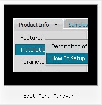 Edit Menu Aardvark Sliding Frame Dhtml