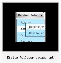 Efeito Rollover Javascript Script Animated Drop Down Menu