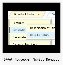 Effet Mouseover Script Menu Vertical Menu Crossframe