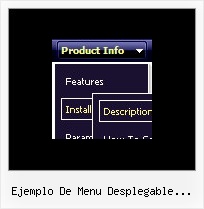 Ejemplo De Menu Desplegable Vertical Javascript Pulldown Html Sample