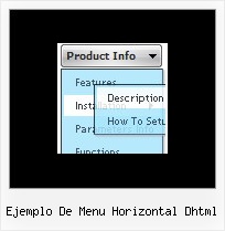 Ejemplo De Menu Horizontal Dhtml Menu Deroulant Java
