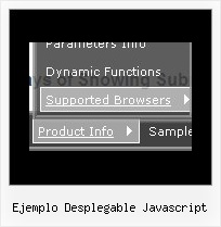 Ejemplo Desplegable Javascript Web Site Navigation