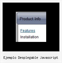 Ejemplo Desplegable Javascript Cascade Menu Script