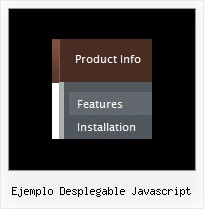 Ejemplo Desplegable Javascript Vertical Menu Simple