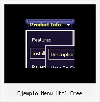 Ejemplo Menu Html Free Css Menu List