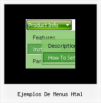 Ejemplos De Menus Html Css Hover Menu