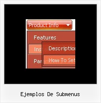 Ejemplos De Submenus Web Application Navigation