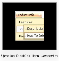 Ejemplos Disabled Menu Javascript Drop Down Menu Xp Dhtml