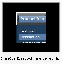 Ejemplos Disabled Menu Javascript Dhtml Popup Menus
