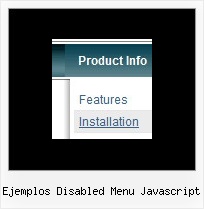 Ejemplos Disabled Menu Javascript Rollover Submenu Script