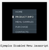 Ejemplos Disabled Menu Javascript Expandable Side Menu